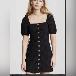 Free People Daniella Cotton [C—31]
Allover Eyelet Lace Mini Dress